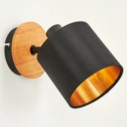 Lampes En Tissu-hofstein Applique murale Alsen Écru, Noir, 1 lumière