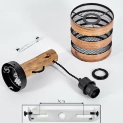 Lampes Vintages & Rétros-hofstein Applique murale Anthe Écru, Noir, 1 lumière