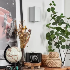 hofstein Applique murale Bellevesvres Nickel mat, 2 lumières