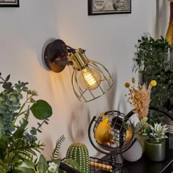 Lampes Vintages & Rétros-hofstein Applique murale Bitterroot Noir, 1 lumière