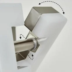 hofstein Applique murale Bobeiro LED Nickel mat, 1 lumière