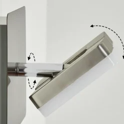 hofstein Applique murale Bobeiro LED Nickel mat, 1 lumière