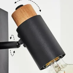 Luminaires Scandinaves-hofstein Applique murale Brenier Noir, 1 lumière