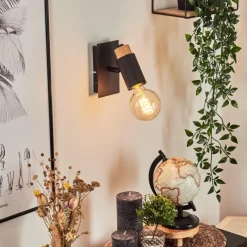 Luminaires Scandinaves-hofstein Applique murale Brenier Noir, 1 lumière