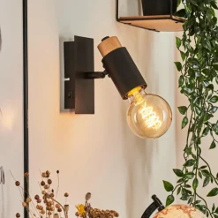 Luminaires Scandinaves-hofstein Applique murale Brenier Noir, 1 lumière