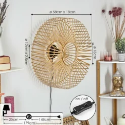 Luminaires Scandinaves-hofstein Applique murale Callide Noir, 1 lumière