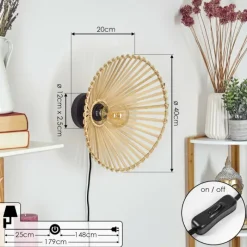 Luminaires Scandinaves-hofstein Applique murale Callide Noir, 1 lumière