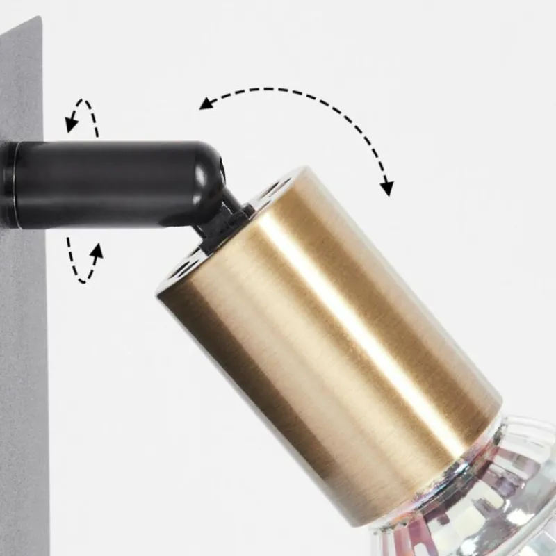 Lampes Dorées-hofstein Applique murale Castillo Noir, 1 lumière