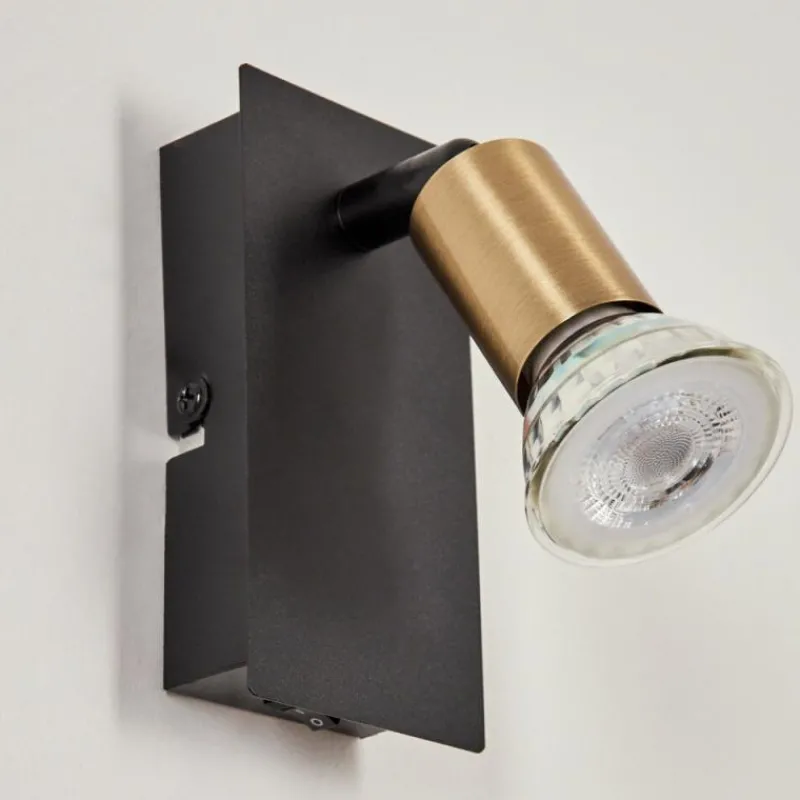 Lampes Dorées-hofstein Applique murale Castillo Noir, 1 lumière