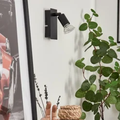 hofstein Applique murale Castillo Noir, 1 lumière