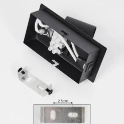 hofstein Applique murale Castillo Noir, 1 lumière