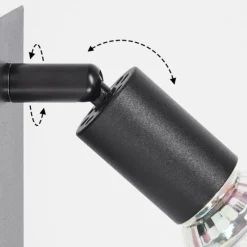 hofstein Applique murale Castillo Noir, 1 lumière