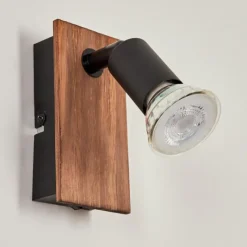 hofstein Applique murale Castillo Écru, Noir, 1 lumière