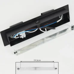 hofstein Applique murale Castillo Noir, 2 lumières