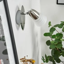 hofstein Applique murale Chapod Nickel mat, 1 lumière