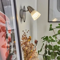 hofstein Applique murale Chapod Nickel mat, 1 lumière