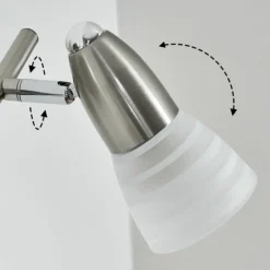 hofstein Applique murale Chapod Nickel mat, 2 lumières