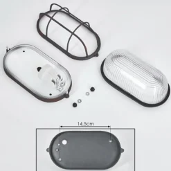 hofstein Applique murale Chaquire Gris, 1 lumière