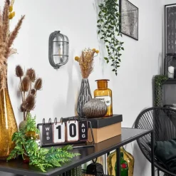 hofstein Applique murale Chaquire Gris, 1 lumière