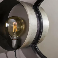 hofstein Applique murale Charger Argent Oxydé, 1 lumière* Appliques