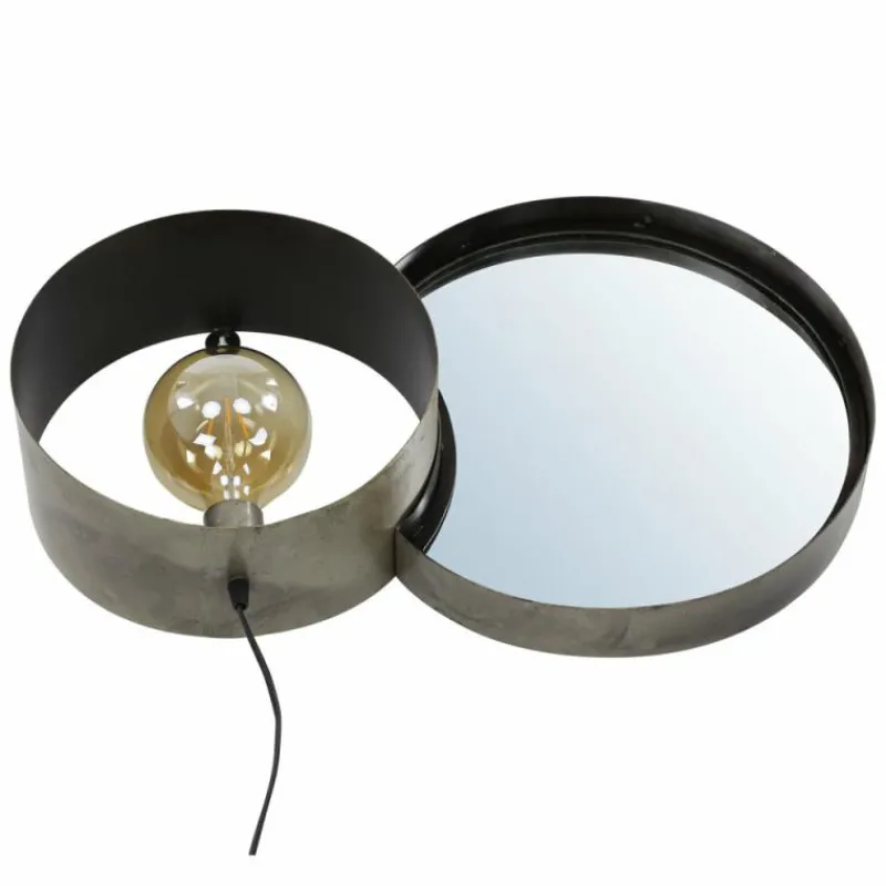 hofstein Applique murale Charger Argent Oxydé, 1 lumière* Appliques