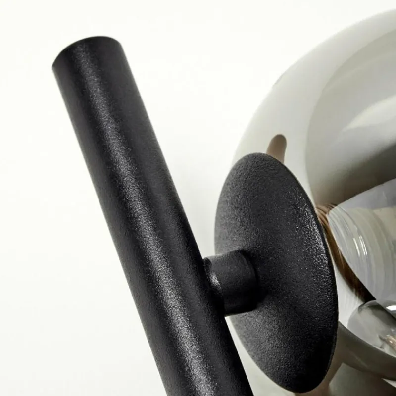 Suspension Verre Fumé-hofstein Applique murale Chehalis LED Noir, 2 lumières