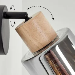 Luminaires Scandinaves-hofstein Applique murale Covelas Écru, Noir, 1 lumière