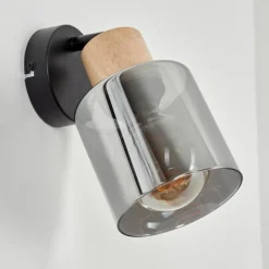 Luminaires Scandinaves-hofstein Applique murale Covelas Écru, Noir, 1 lumière