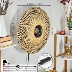 Luminaires Scandinaves-hofstein Applique murale Curahue Noir, 1 lumière