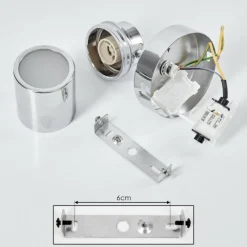 hofstein Applique murale Douarnenez Chrome, 1 lumière