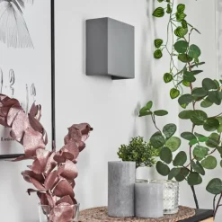 Luminaires Scandinaves-hofstein Applique murale Flot Gris, 1 lumière