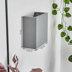 Luminaires Scandinaves-hofstein Applique murale Flot Gris, 1 lumière