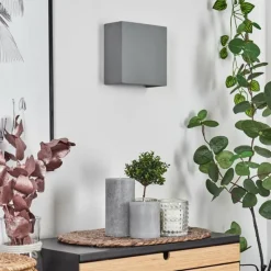 Luminaires Scandinaves-hofstein Applique murale Flot Gris, 1 lumière