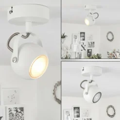 hofstein Applique murale Gadmen Chrome, Blanc, 1 lumière