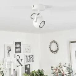 hofstein Applique murale Gadmen Chrome, Blanc, 1 lumière