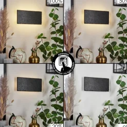 Luminaires Scandinaves-hofstein Applique murale Guadramil LED Noir, 1 lumière