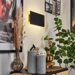 Luminaires Scandinaves-hofstein Applique murale Guadramil LED Noir, 1 lumière