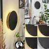 Luminaires Scandinaves-hofstein Applique murale Guadramil LED Noir, 1 lumière