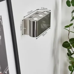 hofstein Applique murale Guiderkirch LED Nickel mat, 6 lumières