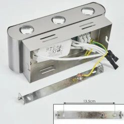 hofstein Applique murale Guiderkirch LED Nickel mat, 6 lumières