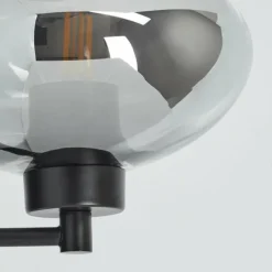 Suspension Verre Fumé-hofstein Applique murale Haikala Noir, 1 lumière