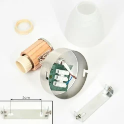 hofstein Applique murale Icalma Bois clair, Nickel mat, 1 lumière