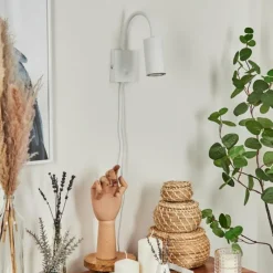 Luminaires Scandinaves-hofstein Applique murale Javel Blanc, 1 lumière