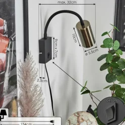 Luminaires Scandinaves-hofstein Applique murale Javel Noir, 1 lumière