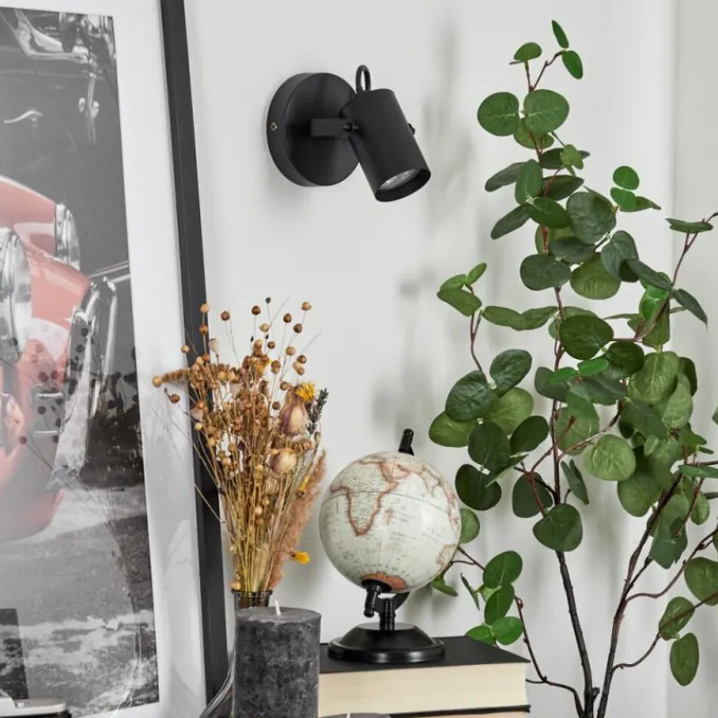 hofstein Applique murale Kergus Noir, 1 lumière