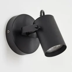 hofstein Applique murale Kergus Noir, 1 lumière