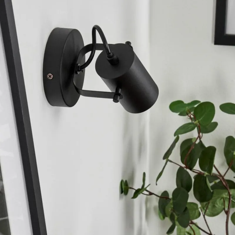 hofstein Applique murale Kergus Noir, 1 lumière