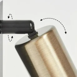 Lampes Vintages & Rétros-hofstein Applique murale Laharie Vieux laiton, Noir, 1 lumière