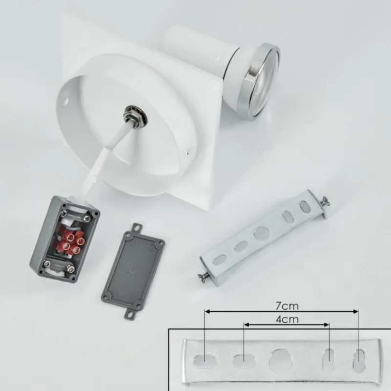 hofstein Applique murale Lanrigan LED Chrome, Blanc, 1 lumière