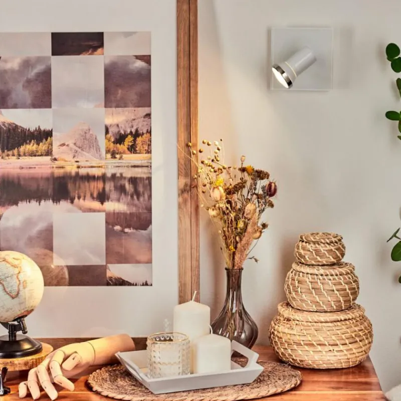 hofstein Applique murale Lanrigan LED Chrome, Blanc, 1 lumière